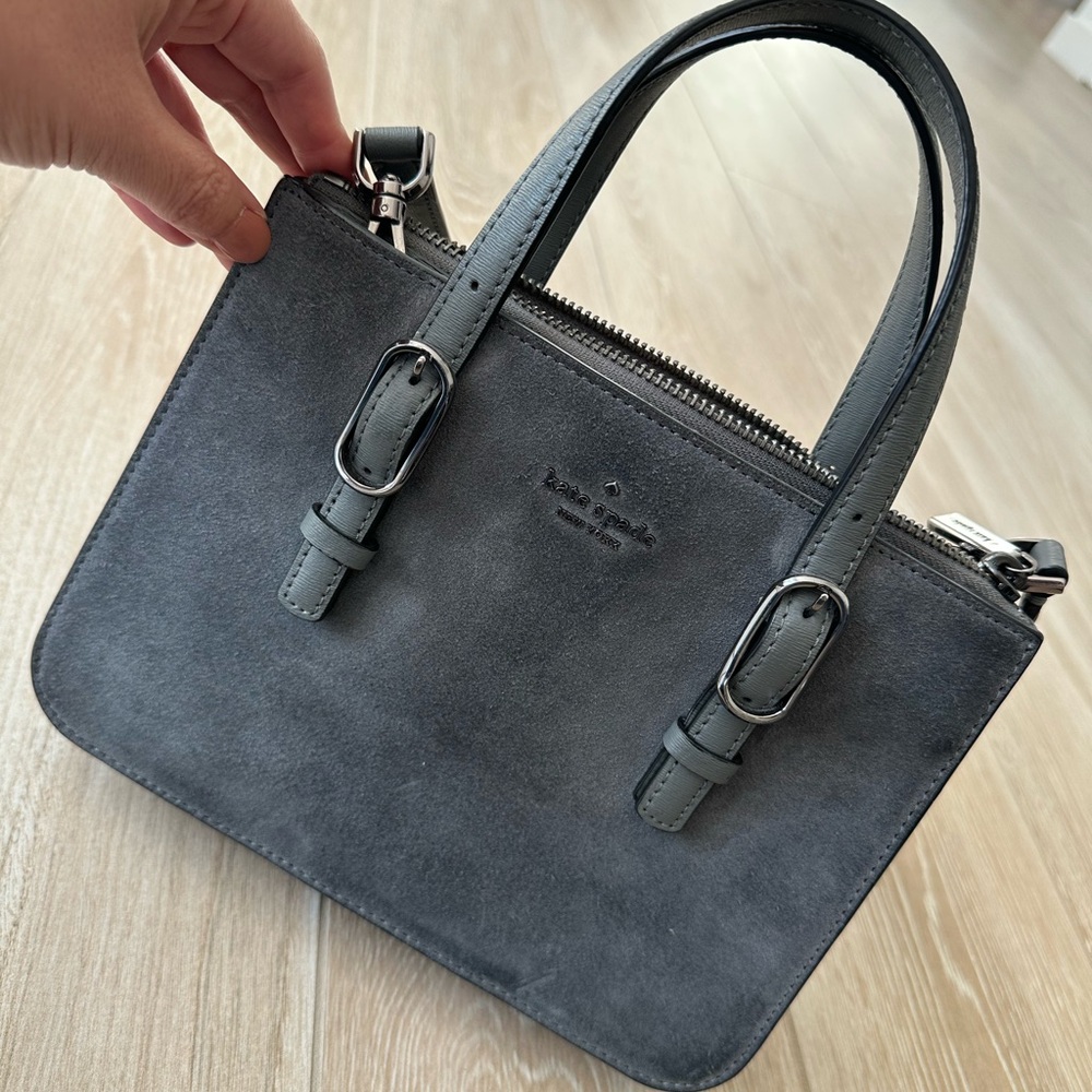 Kate Spade Charcoal Leather Satchel